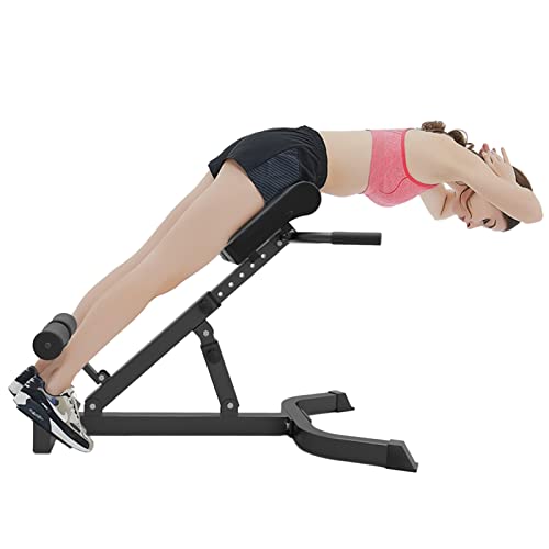 Silla Romana Silla romana de hiperextensión para gimnasio en casa, 5 niveles ajustables Banco de pesas Entrenadores abdominales, Plegable Banco de extensión de espalda para ejercicio de entrenamiento