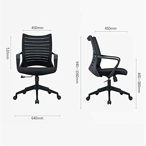 Sillas de Oficina Silla de Oficina Levantamiento Giratorio Solicitud Lumbar Silla de computadora Versión Avanzada Sillón de Malla ergonómica Sillón Ajustable