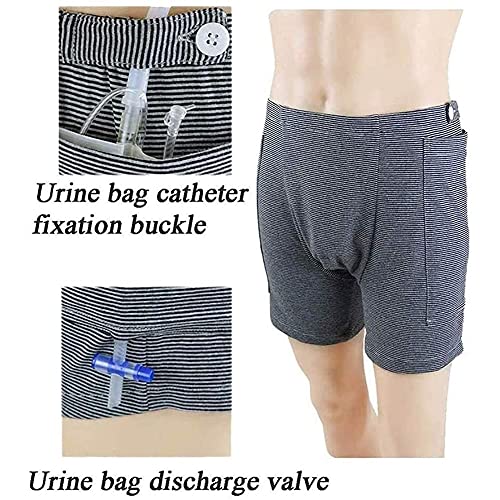 Sits Pantalón De Lactancia para Incontinencia Apto para Ancianos, Pantalón con Bolsa De Orina, Paciente En Cirugía Abdominal, Ropa De Enfermería con Bolsa De Drenaje De Ostomía