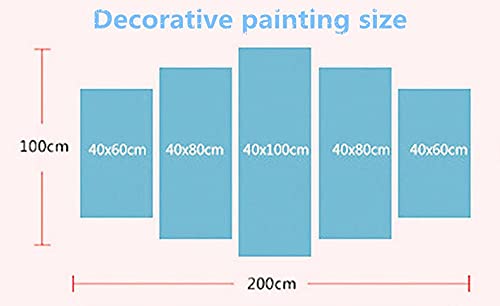 SJYHNB Cuadro Lienzo Moderno Ametralladora negra HD Imagen De Póster Impresión Artística, Pintura Decorativa para Salón De Hogar 5 Piezas 200 x 100cm