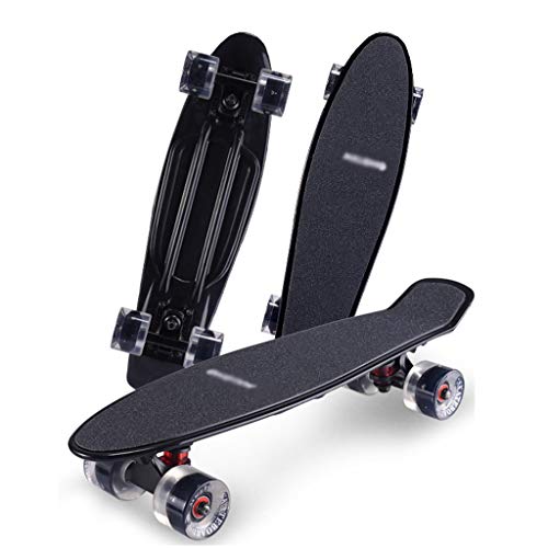 Skateboarding Tabla De Baile Unisex Monopatín De Crucero Scooter De Cuatro Ruedas para Niños Principiantes Monopatín De Plástico Ambiental Monopatín De Cuatro Ruedas Profesional Universal