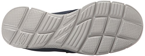 Skechers Equalizer-Double Play, Zapatillas sin Cordones Hombre, Multicolor (NVY Black Engineered Mesh/Trim), 42 EU