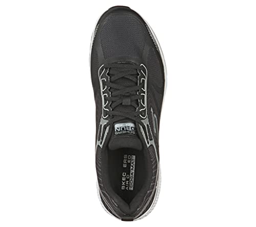 Skechers Performance Go Run Consistent-Fleet Rush, Zapatillas para Correr Hombre, Negro (BKW Black Synthetic/Textile/White Trim), 40 EU