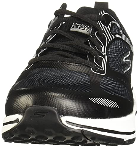 Skechers Performance Go Run Consistent-Fleet Rush, Zapatillas para Correr Hombre, Negro (BKW Black Synthetic/Textile/White Trim), 40 EU