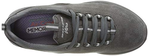 Skechers Synergy Comfy Up, Zapatillas para Correr Mujer, Grey Charcoal, 39 EU