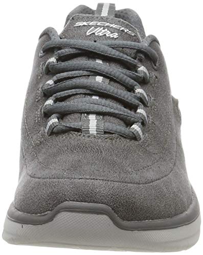 Skechers Synergy Comfy Up, Zapatillas para Correr Mujer, Grey Charcoal, 39 EU