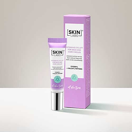 SkinLabo - Sérum intensivo efecto lifting para bolsas y ojeras. Reduce inmediatamente bolsas y ojeras. Para todos los tipos de piel. 15 ml.