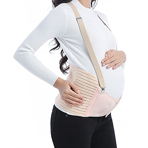 SKLLA Cinturón De Soporte para El Vientre Prenatal De Maternidad Banda Abdominal Posparto para Mujer Embarazada con Correas De Hombro Arnés De Cintura Elástica Transpirable para El Embarazo