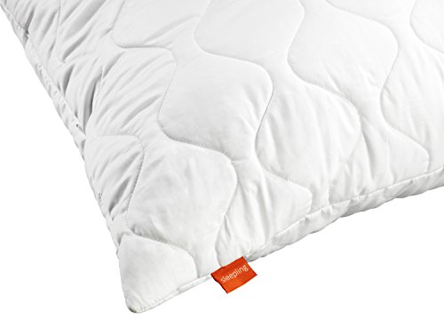 sleepling 191117 Conjunto de 2 Almohadas de Microfibra 80 x 80 cm, Blanco