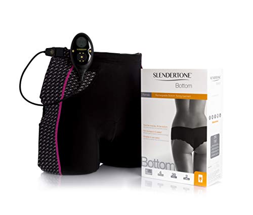 Slendertone Short Bottom Electroestimulador para Glúteos Mujer, Negro/Rosa + Ceinture Electrodos De Repuesto para Cinturón Abdominal, Unisex, Talla Única