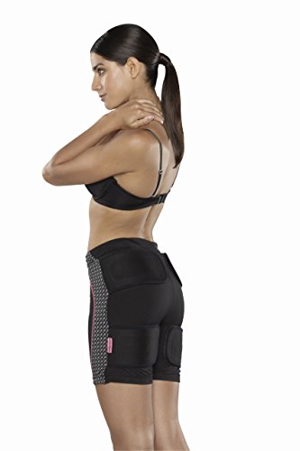 Slendertone Short Bottom Electroestimulador para Glúteos Mujer, Negro/Rosa + Ceinture Electrodos De Repuesto para Cinturón Abdominal, Unisex, Talla Única