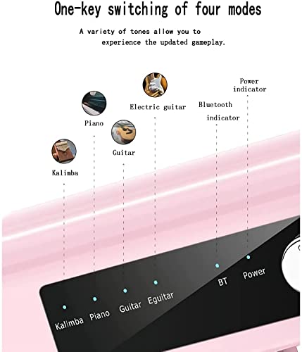 Smart Electronics Kalimba thumb Piano 17 Teclas (admite Bluetooth) 4 tipos de timbre, altavoz portátil de instrumentos musicales Bluetooth, regalos de piano para niños y adultos para principiantes