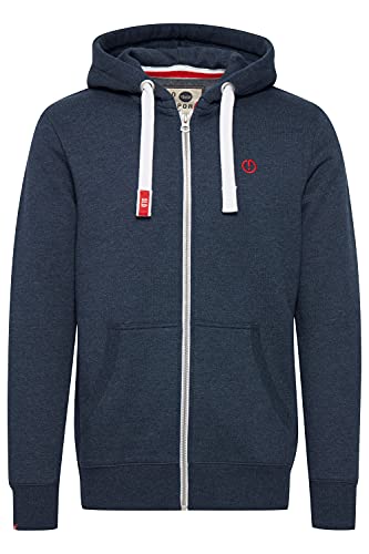 !Solid BennZip Chaqueta Sudadera con Capucha Hoodie para Hombre con Capucha con Cremallera con Forro Polar Suave Al Tacto, tamaño:XL, Color:Insignia Blue Melange (8991)