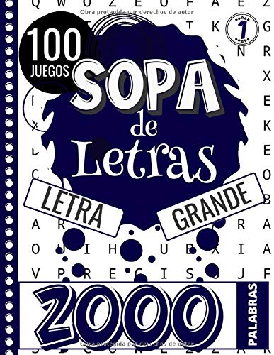 Sopa de Letras: Adultos y Mayores - Letra Grande | Volume 1 | 100 Puzzle & 2000 Palabras | Gran Formato 21,59 X 27,84 cm | Pasatiempos para Adultos | ... | Idea Regalo para las Vacaciones o un Viaje