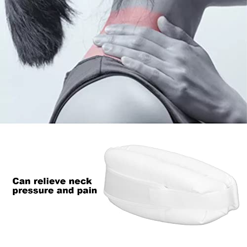 Soporte de Cuello, Cuello Cervical, Soporte de Tracción de Cuello Cervical Suave para Aliviar el Dolor de Cuello, Soporte de Cuello Ergonómico para Hombres, Mujeres Y para Dormir, Blanco