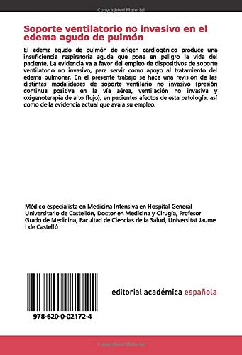 Soporte ventilatorio no invasivo en el edema agudo de pulmón: Empleo de VNI, CPAP y oxigenoterapia de alto flujo