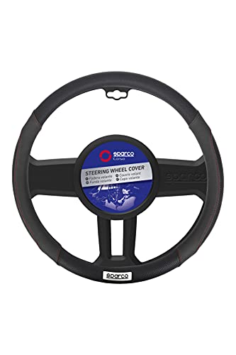 Sparco 1 Funda Universal para Volante de Coche, Negro