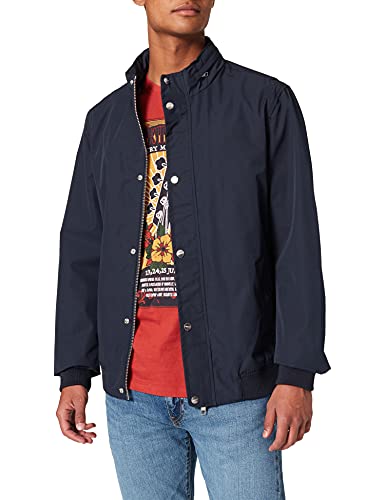 Springfield Chaqueta técnica Cuello Tira, Azul Oscuro, XL para Hombre