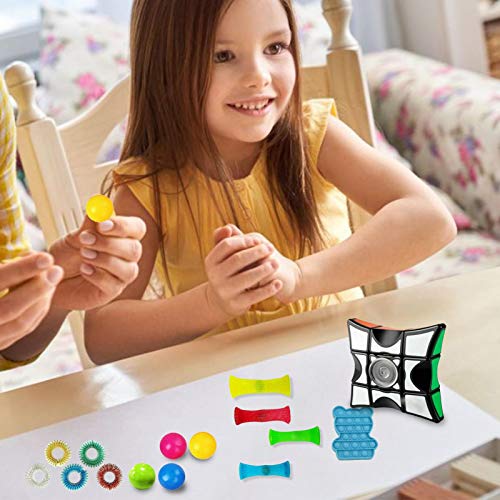 sprwater Fidget Toys Pack 18 piezas de juguetes de mano para aliviar el estrés para adultos y niños juguetes sensoriales Fidget para el autismo antiansiedad regalo para TDAH juguetes sale 2019