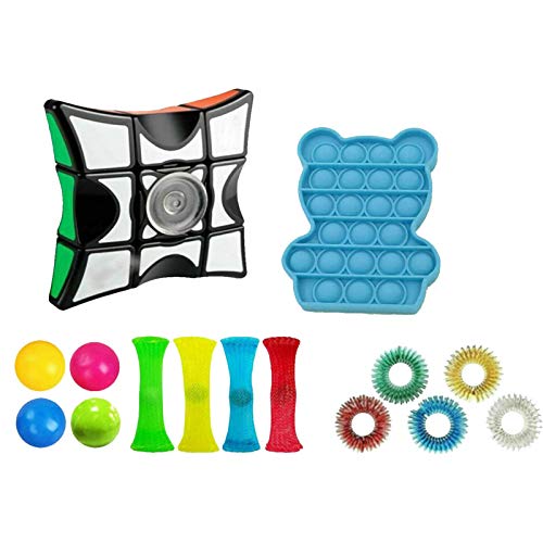 sprwater Fidget Toys Pack 18 piezas de juguetes de mano para aliviar el estrés para adultos y niños juguetes sensoriales Fidget para el autismo antiansiedad regalo para TDAH juguetes sale 2019