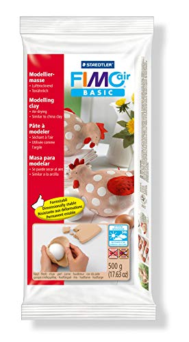 STAEDTLER 8100-43. Pasta para modelar de secado al aire Fimo air basic. Una pastilla de color carne, Rosa, 500 g