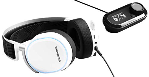 Steelseries Arctis Pro Gamedac - Auriculares De Juego, Sonido De Alta Resolución Certificado, Chip Ess Sabre Dac, Blanco