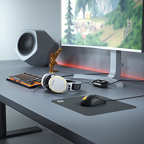 Steelseries Arctis Pro Gamedac - Auriculares De Juego, Sonido De Alta Resolución Certificado, Chip Ess Sabre Dac, Blanco