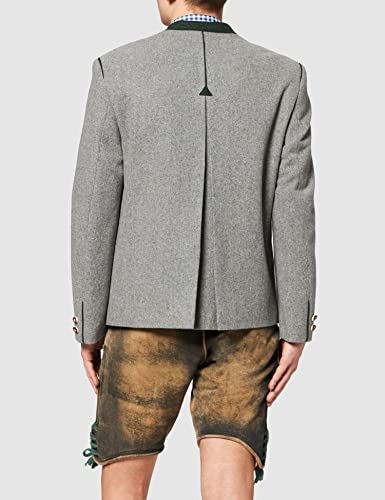 Stockerpoint Jacke Stachus Trachtenjacken, Gris (Hellgrau/Tanne Hellgrau/Tanne), Small (Talla del Fabricante: 48) para Hombre