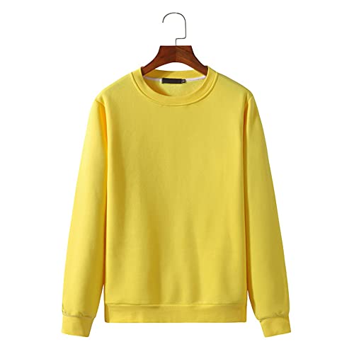 Sudadera Hombre Cuello Redondo Manga Larga Color Liso Jerseys Hombre Versión Regular Atuendo De Pareja Moda Sencillez Casual Estilo Neutral Sudaderas Hombre Estilo Urbano Moderno Suéteres Hombre