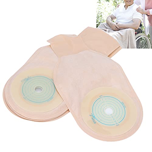 Suministros para ostomía Bolsas para colostomía, bolsa para ostomía con clip de sellado Suministros para estoma de ileostomía de ostomía de una pieza para el cuidado del estoma de ileostomía