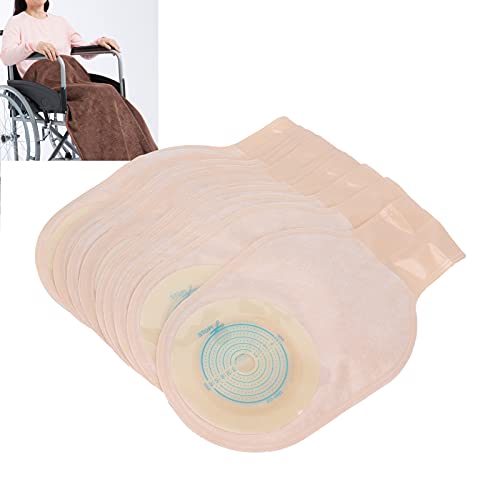 Suministros para ostomía Bolsas para colostomía, bolsa para ostomía con clip de sellado Suministros para estoma de ileostomía de ostomía de una pieza para el cuidado del estoma de ileostomía