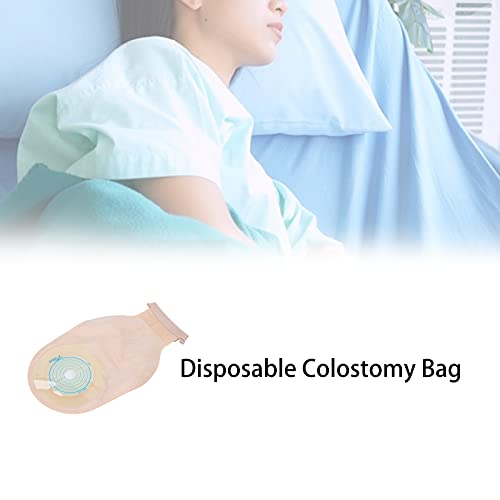 Suministros para ostomía Bolsas para colostomía, bolsa para ostomía con clip de sellado Suministros para estoma de ileostomía de ostomía de una pieza para el cuidado del estoma de ileostomía