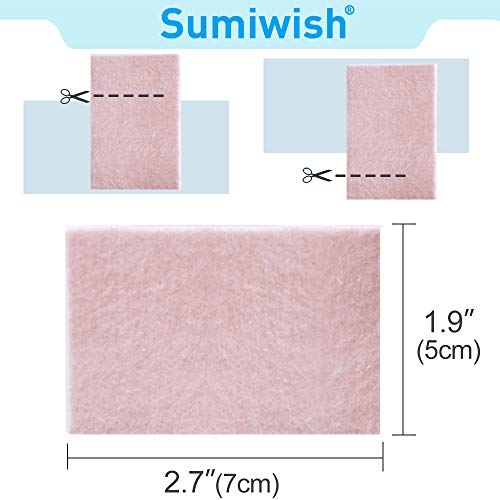 Sumiwish Moleskin para pies, 20 parches de prevención de ampollas, adhesivo para el cuidado de los pies para reducir el dolor de fricción, delgado y flexible