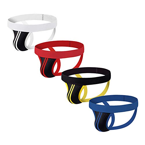 Summer Code Jockstrap Gimnasio Algodón Supporter Fitness y Exterior Interior Desgaste Suave Calzoncillos