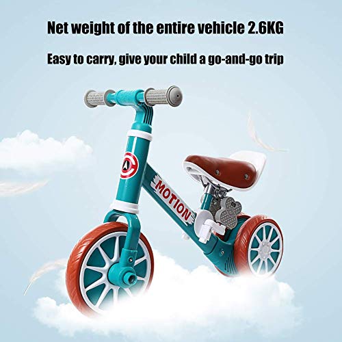 SUYUDD Bicicleta De Equilibrio 2 En 1 para Niños, Andador, Bicicleta De Empuje para Niños, para Niños De 1 a 4 Años, Niñas, Niños Y Niños Pequeños, Primera Bicicleta, Regalo De Cumpleaños