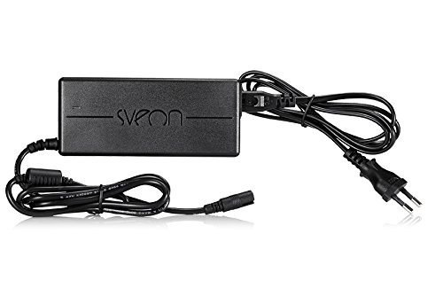 Sveon SAC165 - Cargador Universal para portátiles (65 W, Ajuste automático de Voltaje, 11 Conectores Independientes) Color Negro