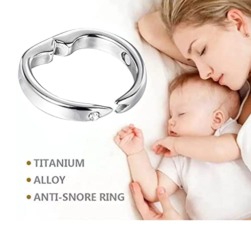 SweetWU - Tapón de anillo antironquidos para dormir con ayuda para el aliento, tratamiento de acupresión, detener los ronquidos para evitar los ronquidos y reducir el sueño