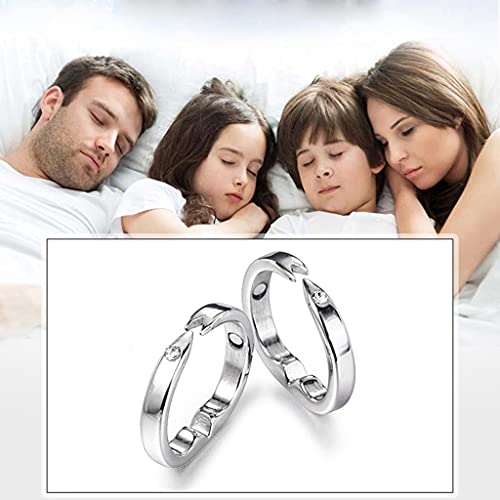 SweetWU - Tapón de anillo antironquidos para dormir con ayuda para el aliento, tratamiento de acupresión, detener los ronquidos para evitar los ronquidos y reducir el sueño