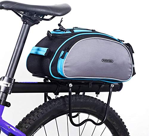 SZSMD Bolsas multifuncionales para bicicleta de 13 litros, impermeable, para la parte trasera de la bicicleta, duradera y antidesgarro, para el hombro/bolso de mano