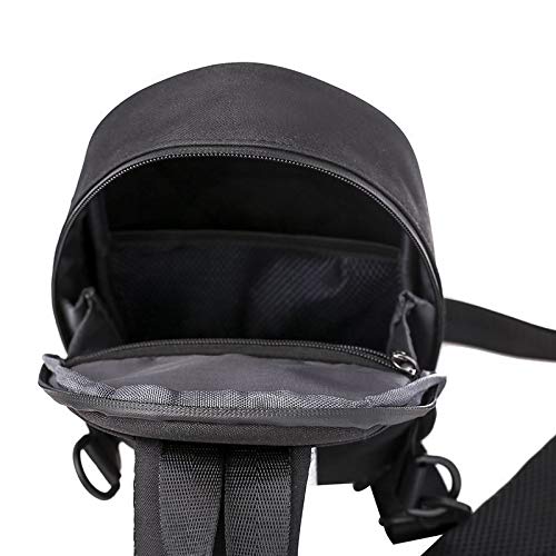 T-ara El nuevo bolso de pecho de los hombres juventud marea camuflaje duro Shell color sólido USB carga impermeable magnanimous capacidad masculina hombro diagonal bolsa esencial para senderismo