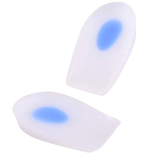 Talón tazas gel talón cojín zapato insertar almohadilla-aliviar el dolor de fascitis plantar, espolón óseo del talón y la tendinitis de Aquiles para hombres y mujeres