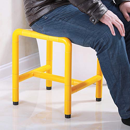 Tarea Pesada Banco de Asiento de baño Taburete De Ducha Acero Inoxidable Asiento de bañera Ayudas de Seguridad para el baño para Ancianos y discapacitados, Carga de 250 kg.