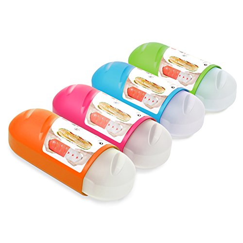 Tatay Porta Bocadillos y Alimentos, Extensible, Libre de BPA, Reutilizables, Apto Lavavajillas y Microondas, Congelacion hasta -40º, 1 Unidad, Color Surtido, Medidas 7.7 x 6.7 x 18 - 25 cm