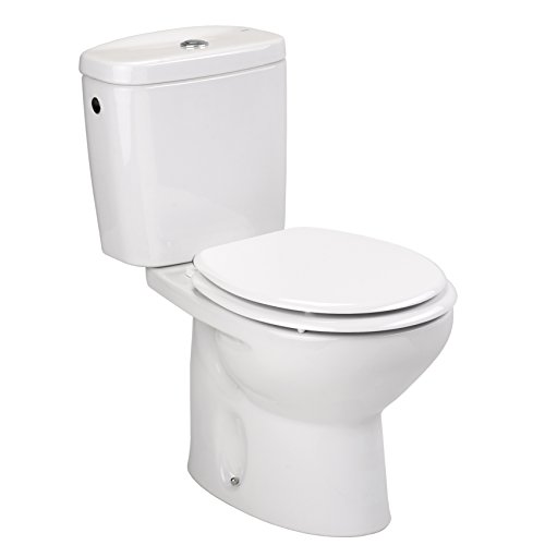 Tatay Tapa WC Universal Viktor, de Madera MDF, Forma Ovalada, Resistente y cálido, Fácil Instalación, Blanco. Medidas 47,5 x 37 cm