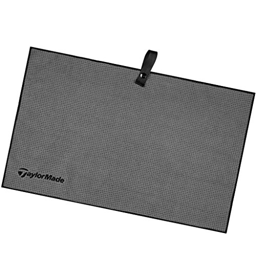 TaylorMade Microfiber Cart Toalla de Golf, Unisex Adulto, Gris, 15" x 24"