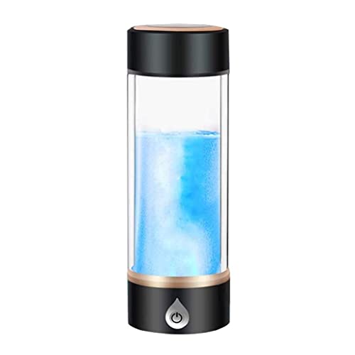 Taza de agua rica en hidrógeno, generador de agua rica en hidrógeno de alta concentración, para mejorar el metabolismo, absorción de nutrientes, frutas, verduras, radicales libres (color: negro)