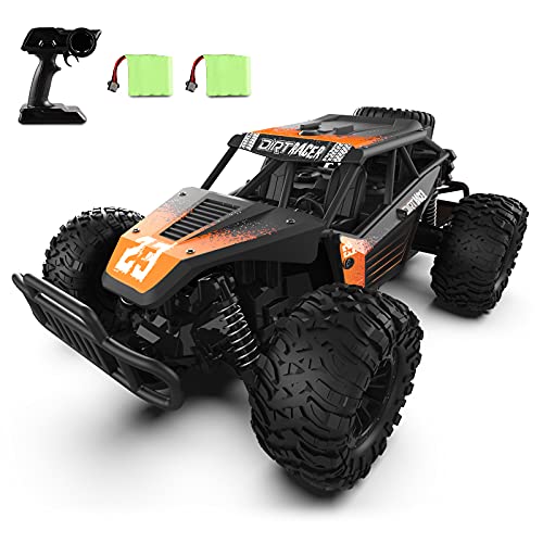 Tech rc1: 16 Coche de Control Remoto, Camión de Coche Teledirigido Todoterreno RC de 2,4 GHz, Coche Teledirigido con 2 Baterías Recargables, 30 Minutos de Juego，Buen Regalo para Niños