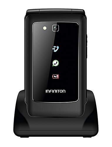 TELEFONO MOVIL F1 INFINITON (Incluye Whatsapp y Facebook, Movil con Tapa, Ideal para Personas Mayores, Teclas Grandes, Boton Emergencia)