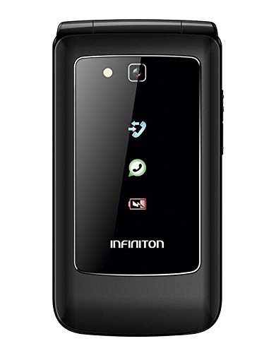 TELEFONO MOVIL F1 INFINITON (Incluye Whatsapp y Facebook, Movil con Tapa, Ideal para Personas Mayores, Teclas Grandes, Boton Emergencia)