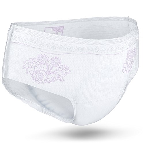 Tena Lady Pantalones Discreta, ropa interior protectora para la incontinencia urinaria moderada/incontinencia, grande (L), 6-pack (6 x 5 piezas)